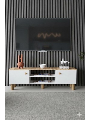 Kzy Mobilya Bohem Tv Ünitesi,2 Kapaklı Tv Sehpası