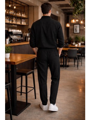 Tarz Cool Erkek Oversize Keten Takım Salaş Kesim Gömlek Pantolon Yazlık Kombin