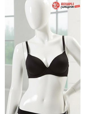 Le Jardin Kadın Mikro Kumaş Desteksiz Kaplı Balenli Kulaklı Kutulu Tek Sütyen