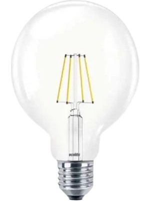 Ecolite 7W LED Fılament G125 Ampul 220V Şeffaf Cam 900 Lümen 15.000 Saat Ömür