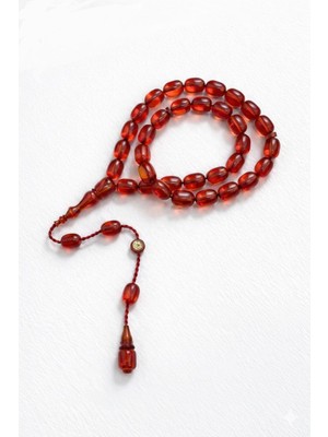 Filiya Bilek Boy Kapsül Ateş Kehribar Tesbih