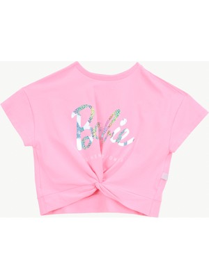 Barbie Baskılı Pembe Kız Çocuk T-Shirt BRB6SG-TST6003