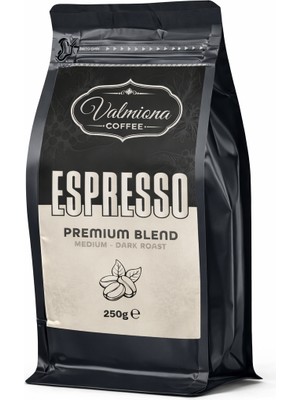Valmiona Espresso Çekirdek Kahve 250G – Medium Dark Roast Premium Blend