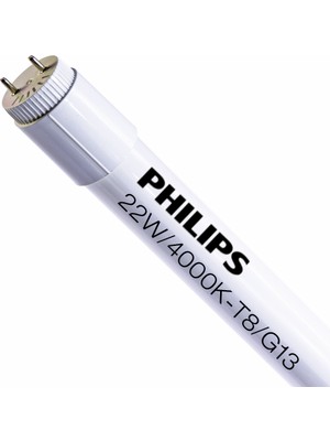 Philips 22W 4000K 50-100V T8 G13 LED Floresan Ampul