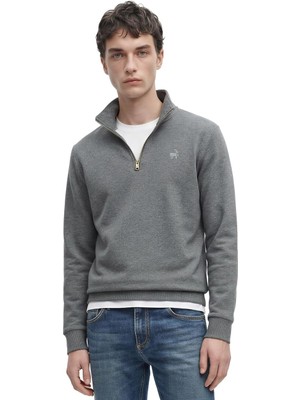 Anthony Jackson Premium Erkek Yakası Fermuarlı Sweatshirt Emilio