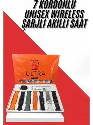 Indispensablely Unısex 7 Kordonlu Çok Fonksiyonlu Nabız Ölçer Uyku ve Sağlık Takibi