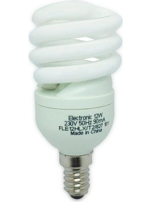 General Electric 12W 230V 2700K E14 Spiral Tasarruflu Ampul