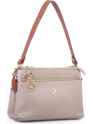 Nas Bag Kadın Çapraz Çanta - Kum Taba Silan