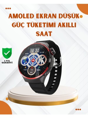 Indispensablely Amoled Ekranlı Akıllı Saat Bluetooth Arama ve Nfc Destekli