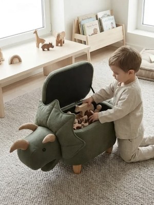 Zooturak Organizer Boynuzlu Dinazor Sandıklı Puf Modelleri