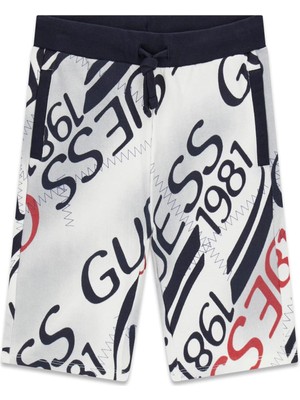 Guess Bg Store Erkek Çocuk Desenli Şort