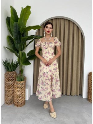 Drgy Zeze Balon Kol Elbise