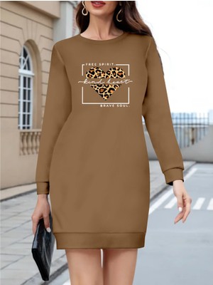 Drgy Kadın Uzun Kollu Bisiklet Yaka Desenli Viskon Iki Iplik Bluz