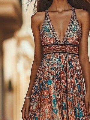 Drgy Kadın Askılı Derin Göğüs Detaylı Asimetrik Detaylı Süprem Elbise