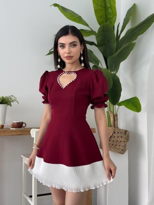 Drgy Safe Kalp Detaylı Elbise