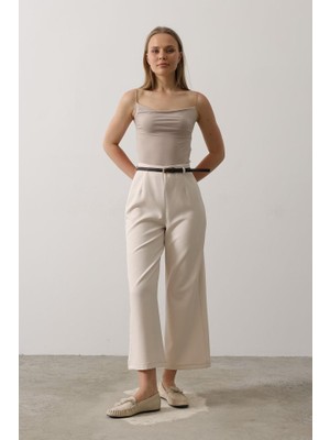 Drgy Kemer Pens Detaylı Pantolon - Bej