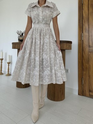 Drgy Bej Gömlek ve Etek Takım