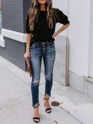 Drgy Kadın Kısa Kollu Pileli Balın Kol Bürümcük Bluz