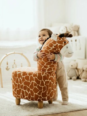 Zooturak Zürafa Zufi Hayvanlı puf çocuk koltuğu