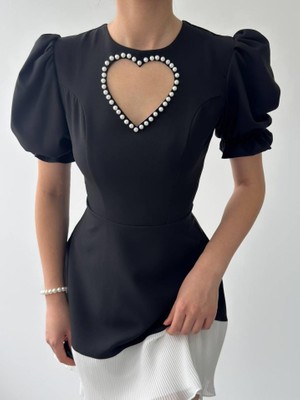 Drgy Safe Kalp Detaylı Elbise