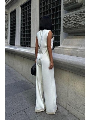 Drgy Paulo Gold Düğmeli Yelek Pantolon Takım 9976