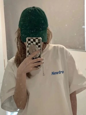 Drgy Baskılı Oversize Bisiklet Yaka T-Shirt - Beyaz