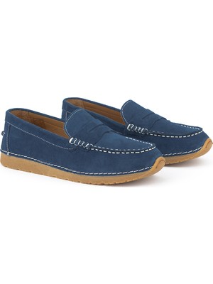 Ziya, Kadın Hakiki Deri Ayakkabı 1611061ZRC6 Kot Mavi