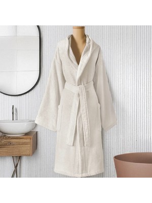 Altınbaşak Dolce Kapüşonlu Tekli Bornoz Linen/krem L/xl Beden