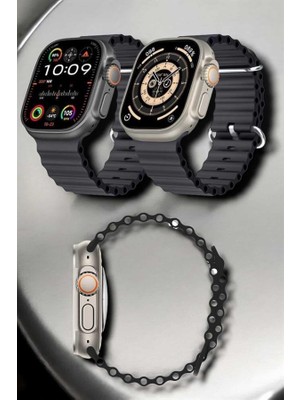 Indispensablely Yeni Nesil Akıllı Saat Titreşimli, Uyku & Sağlık Takibi, Çift Kordon