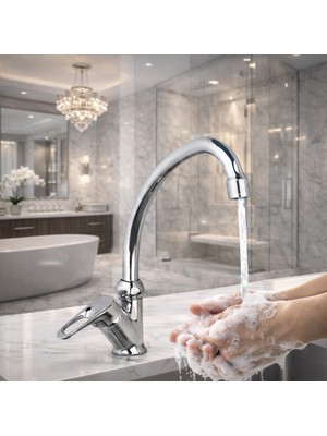 Tek Su Girişli Lavabo Mutfak Bataryası
