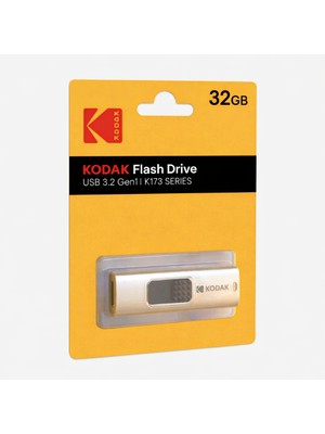 Kodak 32GB 3.2 Gen1 Elmas Desen Görünümlü Tak-Çalıştır USB Bellek (K173)