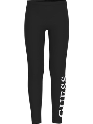 Guess Bg Store Kız Çocuk Siyah Tayt