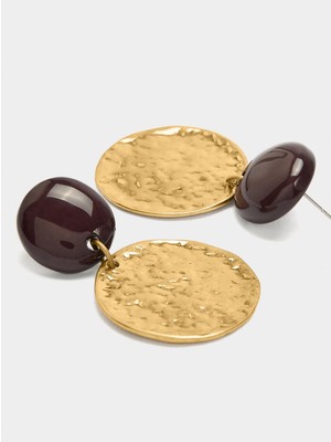 Parfois Resin Yuvarlak Küpe