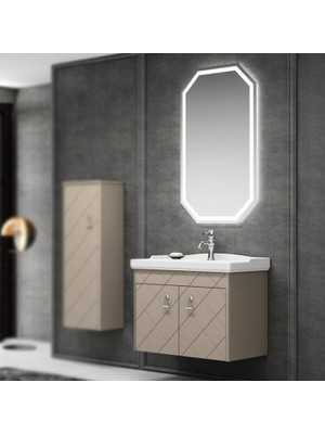 Orka - Dream 105 Banyo Dolabı Takımı Parlak Cappucino Outlet -  5000219-