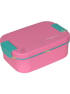 Vagonlife Bento 1750ML Lunchbox Yeni Koleksiyon Tek Katlı 2 Bölmeli Pp Plastik Sefer Tası Yemek Kutusu