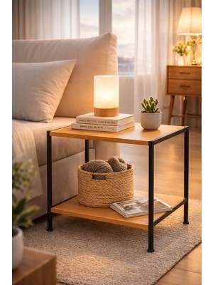 Peka Modern Komodin – Çok Amaçlı Metal Ayaklı Yan Sehpa