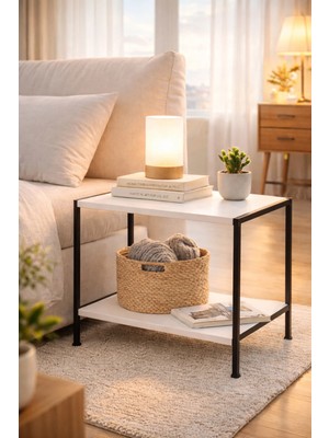 Peka Modern Komodin – Çok Amaçlı Metal Ayaklı Yan Sehpa