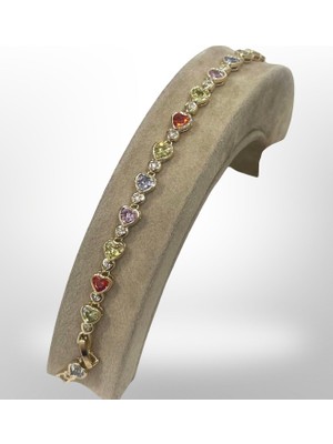 Versein Atelier Xuping  14K Kalpli Vıp Seri Renkli Zirkon Taşlı Bileklik