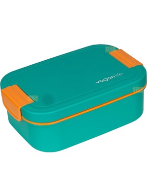 Vagonlife Bento 1750ML Lunchbox Yeni Koleksiyon Tek Katlı 2 Bölmeli Pp Plastik Sefer Tası Yemek Kutusu
