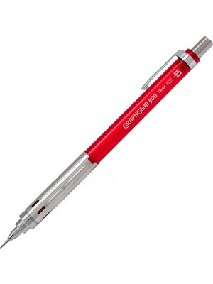 Pentel GraphGear 300 0.5 mm Mekanik Kurşun Kalem - Kırmızı