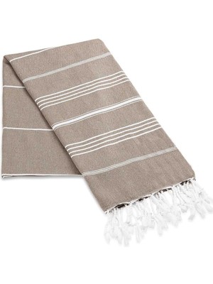 Mira Home Summer Wind Soft %100 Pamuk Peştemal 100X180 cm Kahve