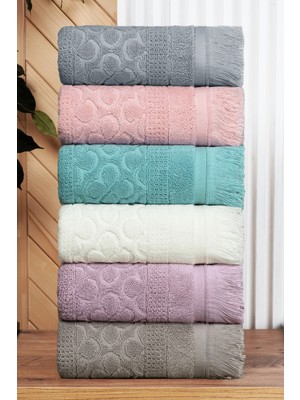 Bersay Tekstil Ruby 6'lı 50X90, %100 Pamuk Penye, Premium, El-Yüz-Saç Havlu Seti – Yumuşak, Emici ve Dayanıklı
