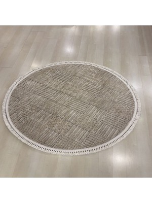 Eko Halı Joy  05  Beıge  Gold  Yuvarlak  Halı  120*120  cm
