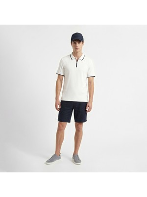 Nautica Erkek Beyaz Regular Fit Polo Yaka T-Shirt K65345T.1BW