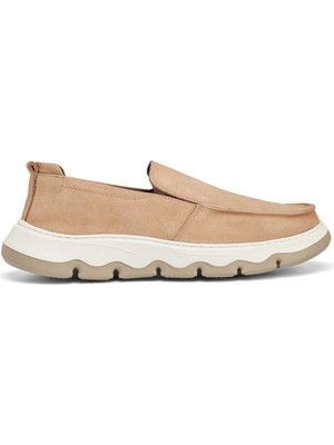 Tergan Vizon Hakiki Nubuk Deri Erkek Loafer - E25I1AY57221-A65