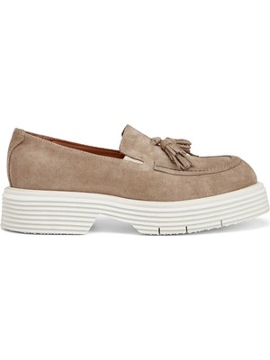 Tergan Vizon Hakiki Süet Deri Erkek Loafer - E25I1AY57173-A02