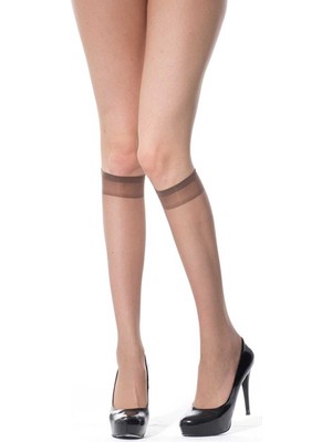 Abarta Kadın 20 Den Ince Diz Altı Pantolon Çorabı (86 Vizon) - 2 Adet