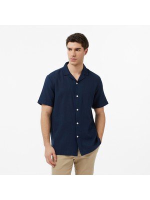 Nautica Erkek Lacivert Regular Fit Kısa Kollu Gömlek W65538T.4NV
