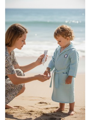 Miespiga Penguen Çocuk Müslin Bornoz