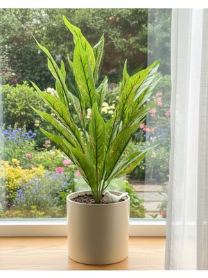 Yasima Kırmızı Sarı Benekli Yapay Starliçe 75 cm Ev ve Iş Yeri Dekorasyon Önerisi